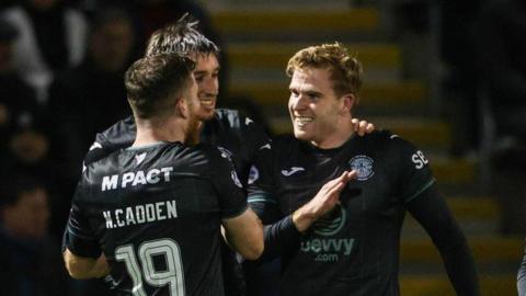 Hibernian celebrate