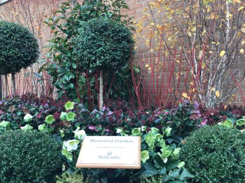 Memorial garden at Portman Road