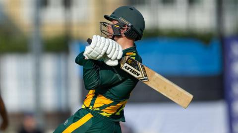 Tom Nightingale at the crease for Guernsey