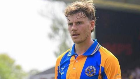 Dominic Gape in action for Shrewsbury Town