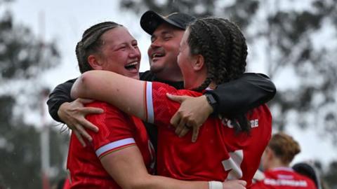 Wales celebrate