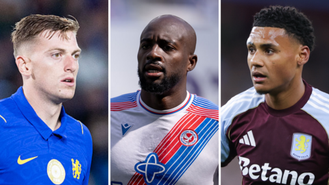 Liam Delap, Jean-Philippe Mateta and Ollie Watkins.