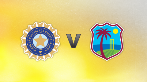 India v West Indies badge graphic