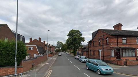 General view of Chaplin Road in Longton