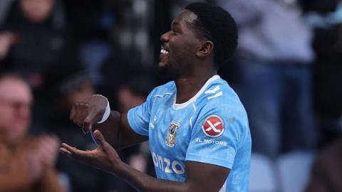 Ephron Mason-Clark celebrates