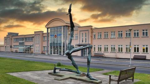 Front of Isle of Man airport