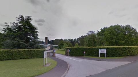 Entrance to Markeaton Crematorium