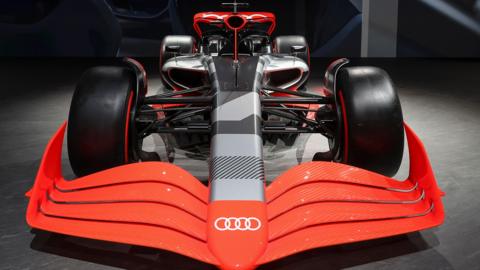 An Audi F1 show car