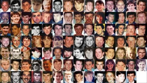 Montage of the Hillsborough victims