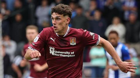 Dara Costelloe in action for Northampton
