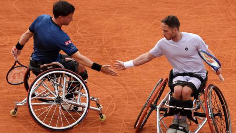 Alfie Hewett and Gordon Reid at French Open