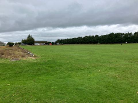 Former green belt land at Milford where permission has been granted to build 216 homes