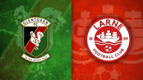 Glentoran v Larne badges