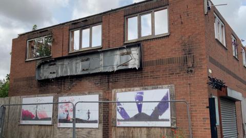 A run-down building in Dinnington 