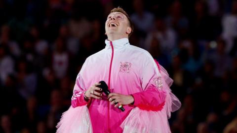 Joe Lycett, pictured at Birmingham 2022 Commonwealth Games