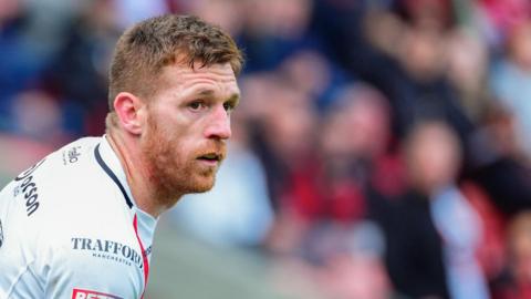 Marc Sneyd in action for Salford Red Devils