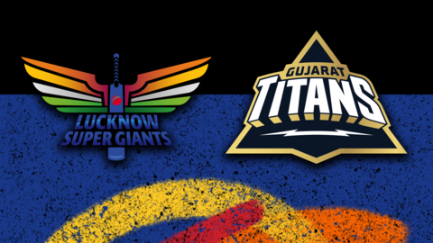 Lucknow Super Giants v Gujarat Titans badge graphic