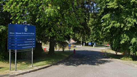 Entrance to Mount St Mary's 