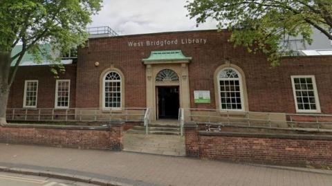 Frontage of West Bridgford library