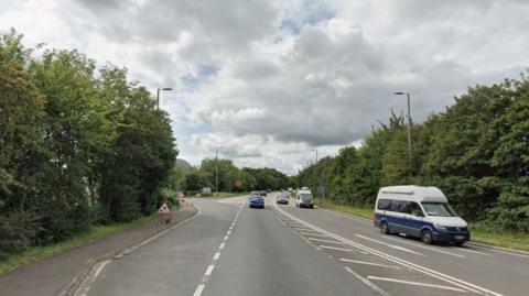 A view of the A303 between Crewkerne and Ilminster.