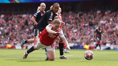 Kim Little goes down