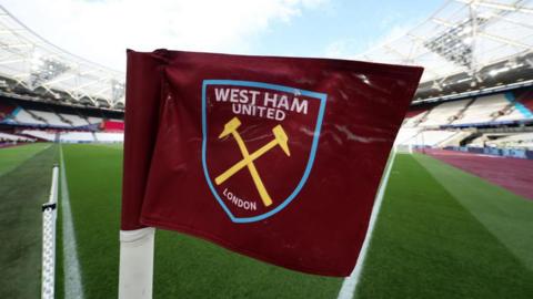 West Ham corner flag at London Stadium