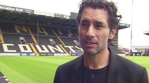 Roberto Gagliardi speaks to BBC East Midlands Today at Meadow Lane