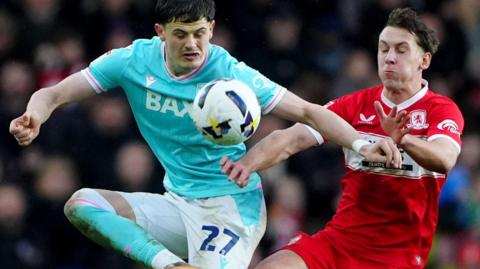 Middlesbrough v Oxford match action