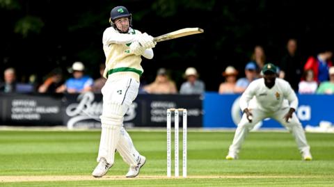 Ireland taking on Zimbabwe during the 2024 test series at Stormont
