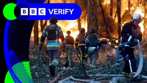 Firefighters in Kyiv