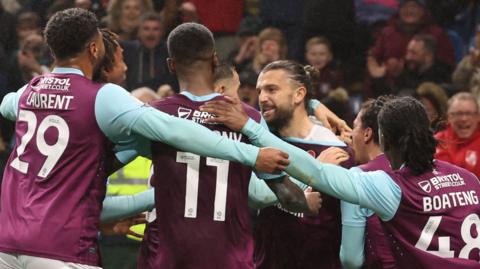 Burnley celebrate