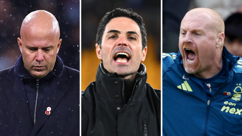 Arne Slot, Mikel Arteta & Sean Dyche