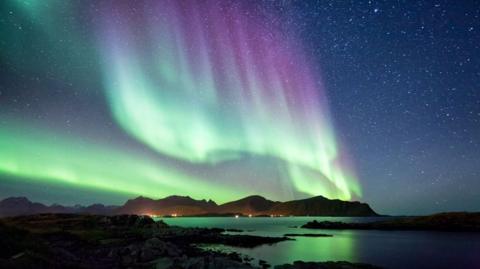 Northern Lights seen over Norway.