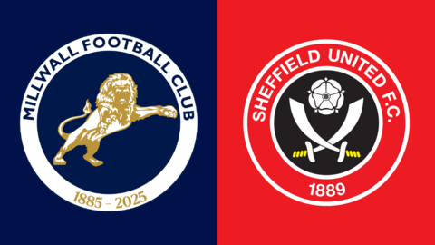Millwall and Sheffield United club badges