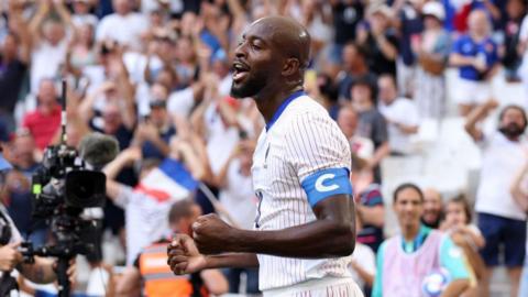 Jean-Philippe Mateta in action for France