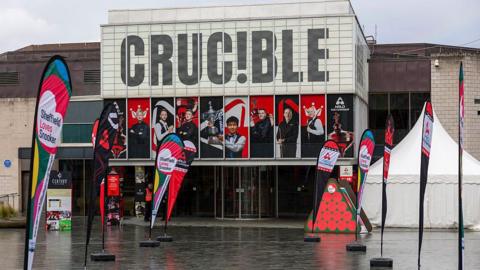  A view outside the Crucible Theatre 
