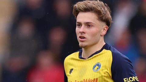 Jack Stevens in action for Solihull Moors