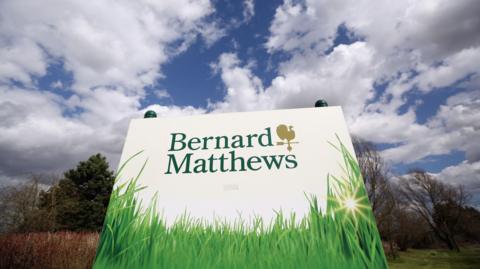 A Bernard Matthews sign