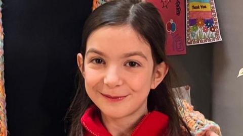 Fern, 8, a pupil of St Peter's C of E Primary School in Ruddington, Nottinghamshire