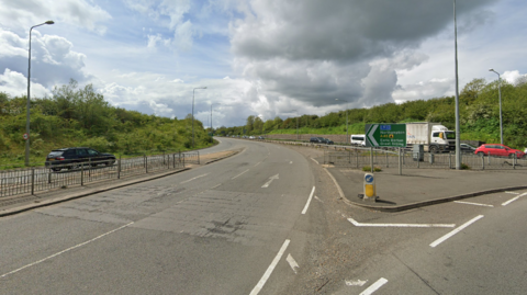 A45 entrance at Wilby Way roundabout