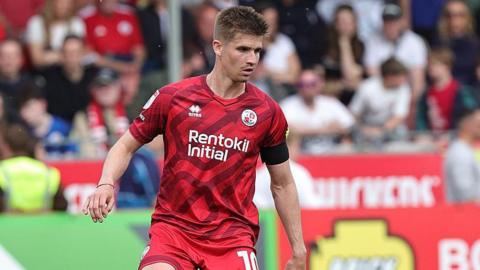 Liam Fraser of Crawley Town in action during the League One match against Northampton Town 