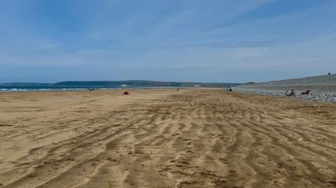 Westward Ho! beach in Bideford, North Devon