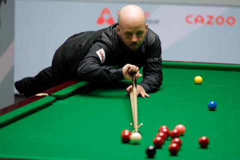 Luca Brecel at the Crucible