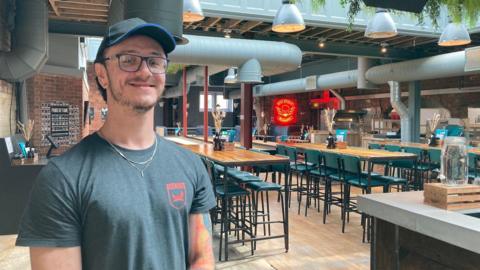 BrewDog Bradford assistant manager Jordan Slinn