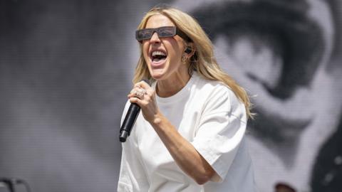 Ellie Goulding performing at the Radio 1 Big Weekend