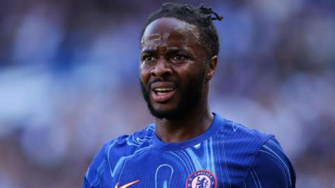 Raheem Sterling playing for Chelsea