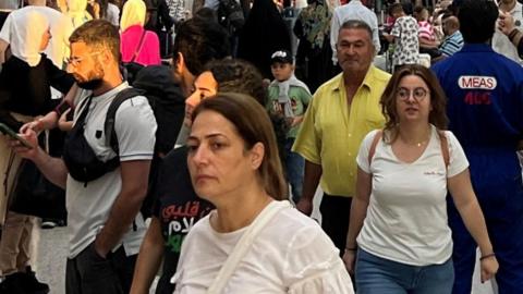 People walking through Beirut International Airport (05/08/24)