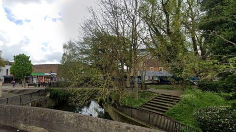 The town bridge area in Trowbridge 