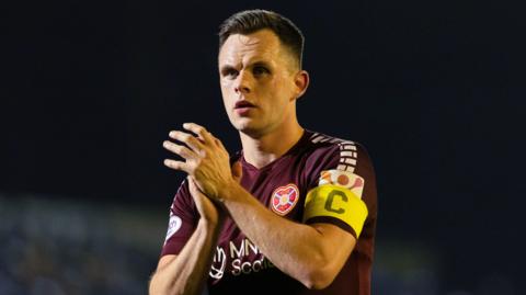 Lawrence Shankland in action for Hearts