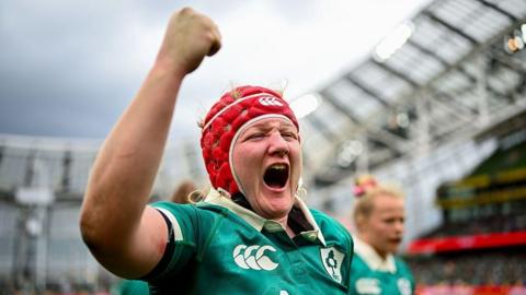Aoife Wafer celebrates